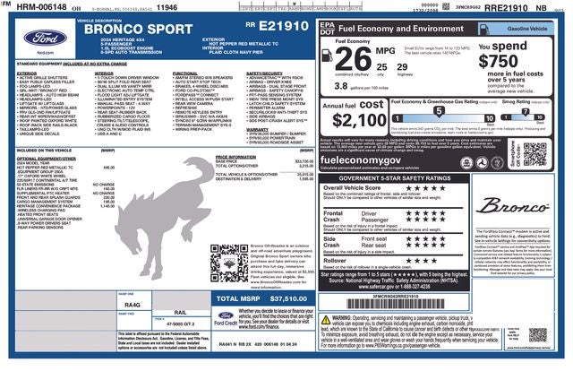 2024 Ford Bronco Sport Heritage