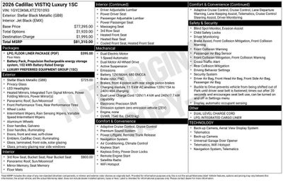 2026 Cadillac VISTIQ Luxury