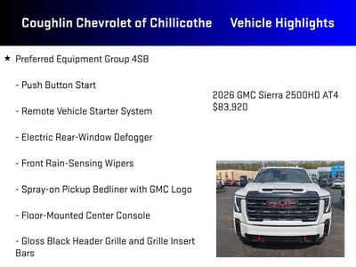 2026 GMC Sierra 2500 HD AT4