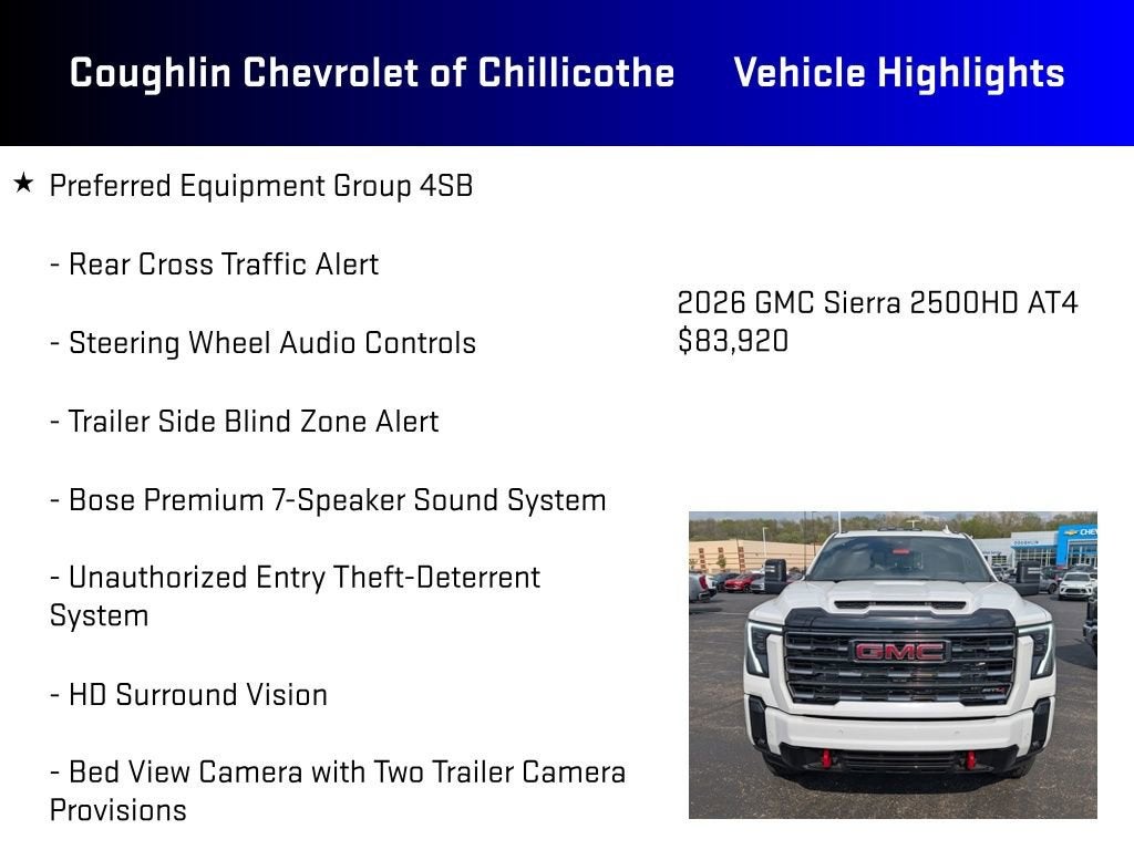 2026 GMC Sierra 2500 HD AT4