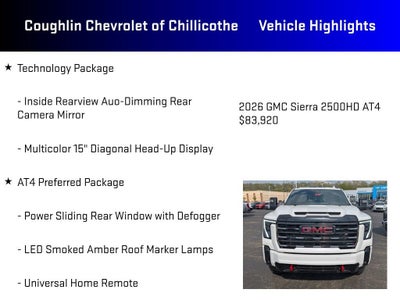 2026 GMC Sierra 2500 HD AT4