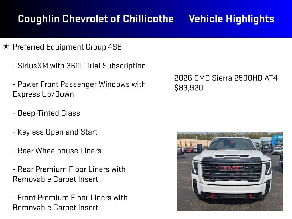 2026 GMC Sierra 2500 HD AT4