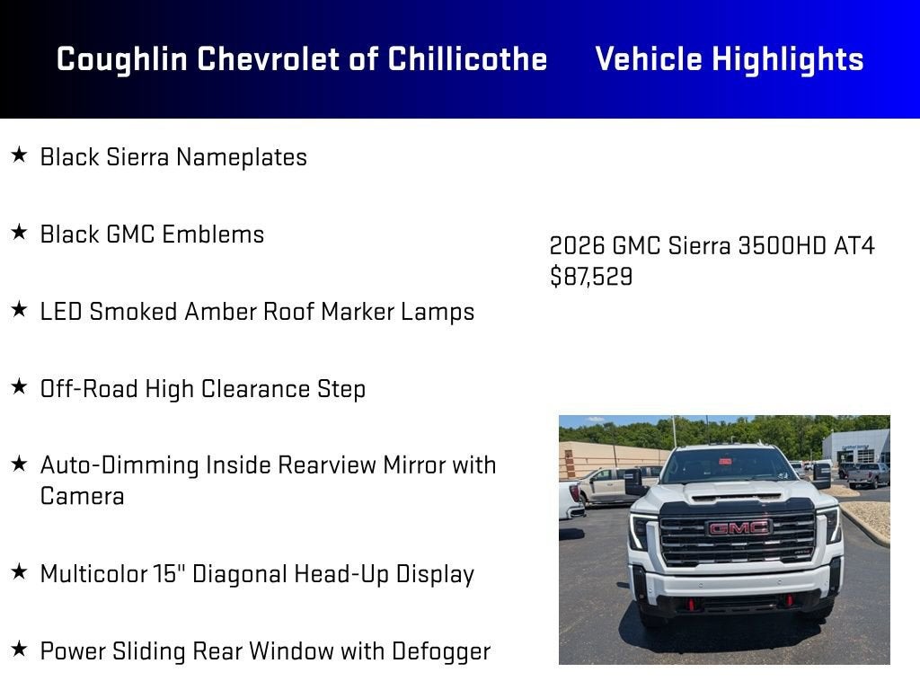 2026 GMC Sierra 3500 HD AT4