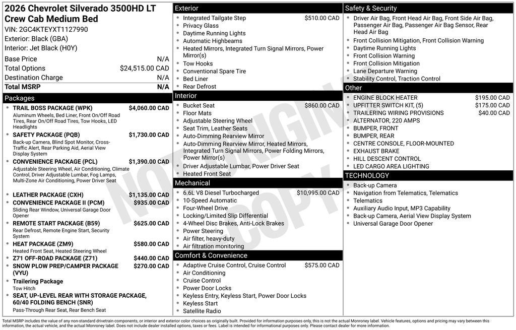 2026 Chevrolet Silverado 3500 HD LT
