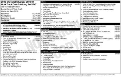 2026 Chevrolet Silverado 2500 HD WT