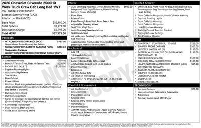 2026 Chevrolet Silverado 2500 HD WT