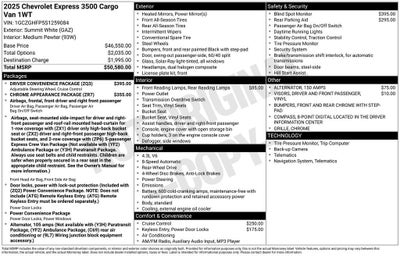 2025 Chevrolet Express Cargo WT