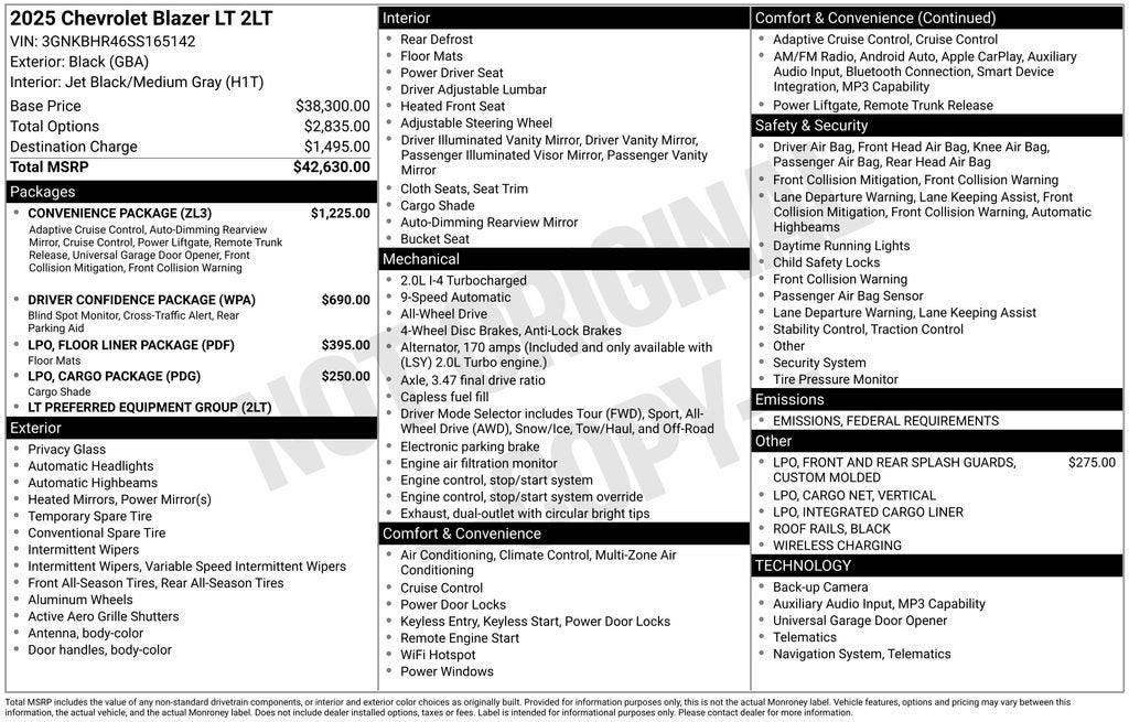 2025 Chevrolet Blazer 2LT