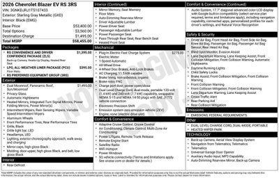 2026 Chevrolet Blazer EV RS