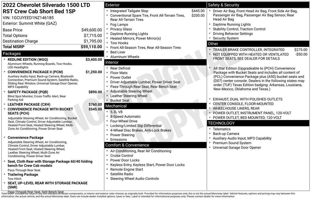 2022 Chevrolet Silverado 1500 LTD RST