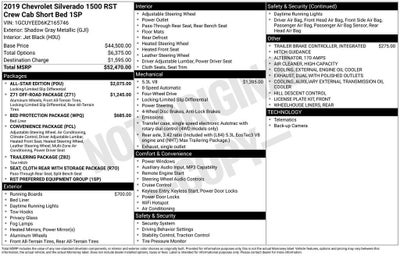 2019 Chevrolet Silverado 1500 RST