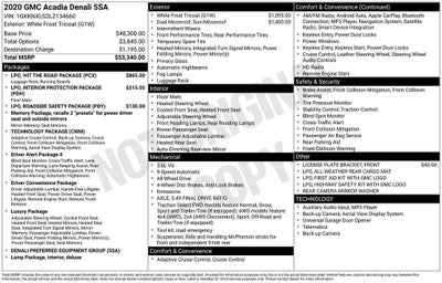 2020 GMC Acadia Denali