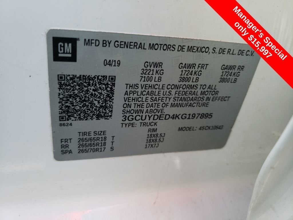 2019 Chevrolet Silverado 1500 LT