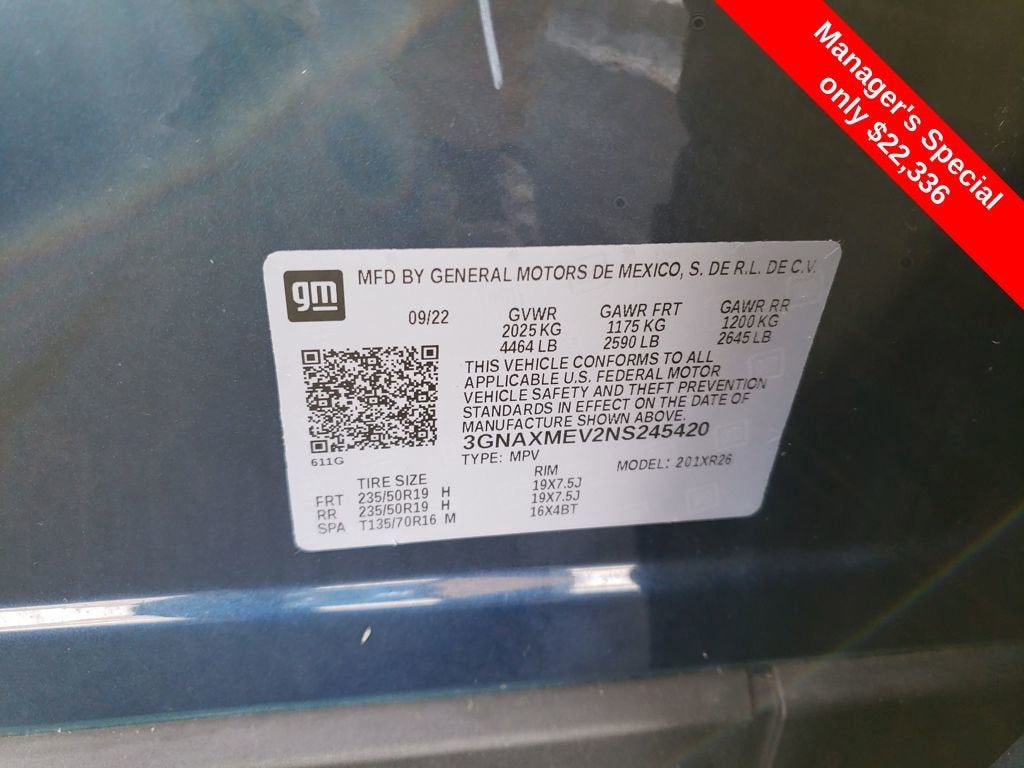 2022 Chevrolet Equinox RS