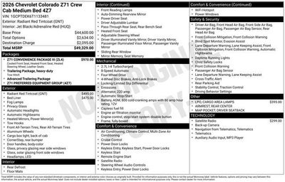 2026 Chevrolet Colorado Z71