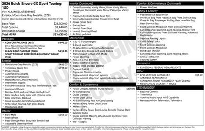 2026 Buick Encore GX Sport Touring