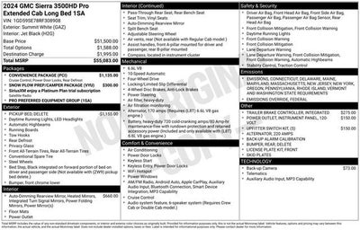 2024 GMC Sierra 3500 HD Pro