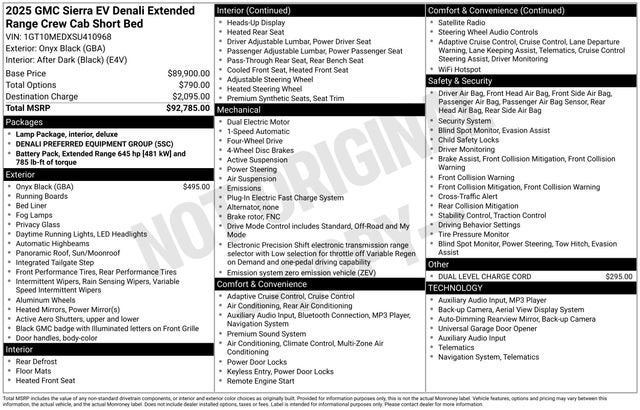 2025 GMC Sierra EV Extended Range Denali