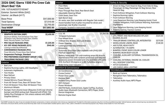 2026 GMC Sierra 1500 Pro