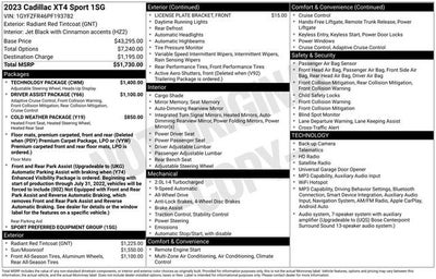 2023 Cadillac XT4 Sport