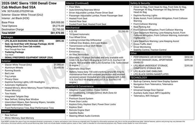 2026 GMC Sierra 1500 Denali