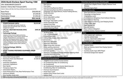 2026 Buick Enclave Sport Touring